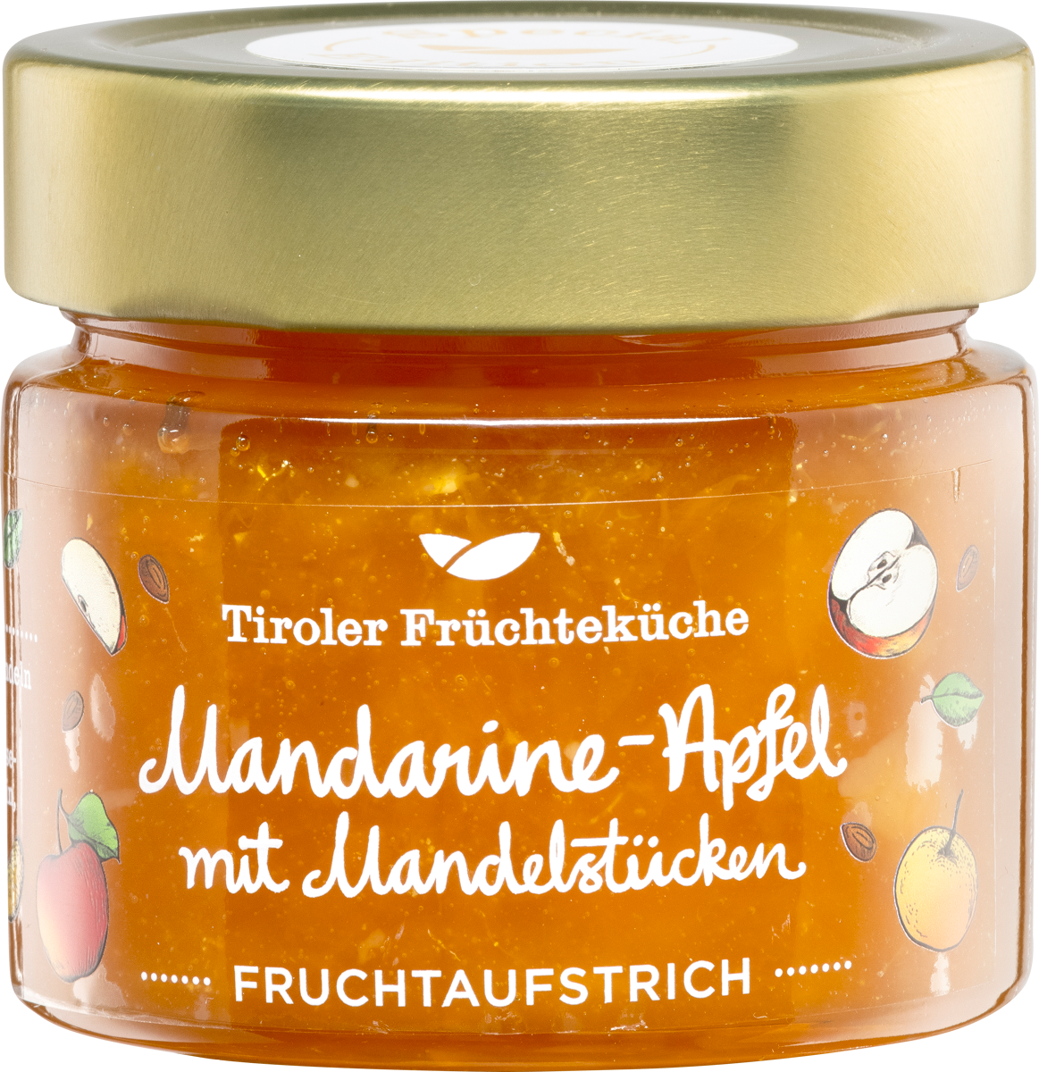 Mandarine-Apfel Fruchtaufstrich mit Mandelstücken