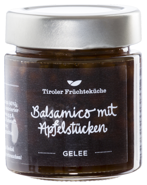 Balsamicogelee mit Apfelstücken